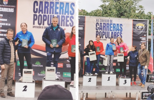 El atletismo Tarancón, ademas del triunfo de Almudena de la Ossa en los 10 km y media maratón de Cuenca, el CD Atletismo Tarancon contó con una notable representación y buenos resultados.