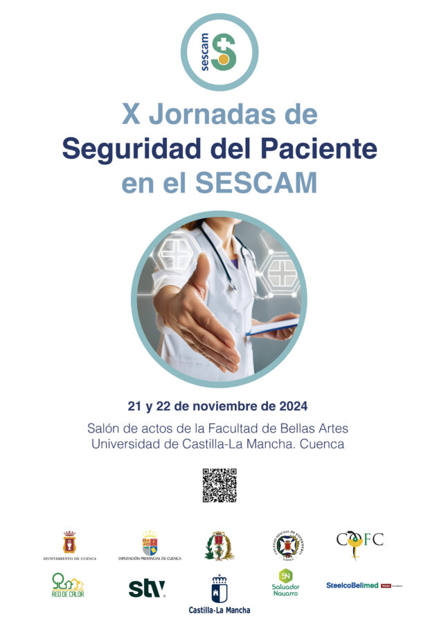 La X Jornada de Seguridad del Paciente en el SESCAM reunirá en Cuenca a unos 250 profesionales de toda Castilla-La Mancha