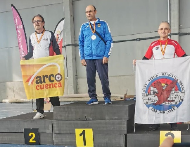El arquero veterano de la Escuela de Tiro de Tarancón, José María Párraga, primero en la segunda tirada de precisión de Alovera.