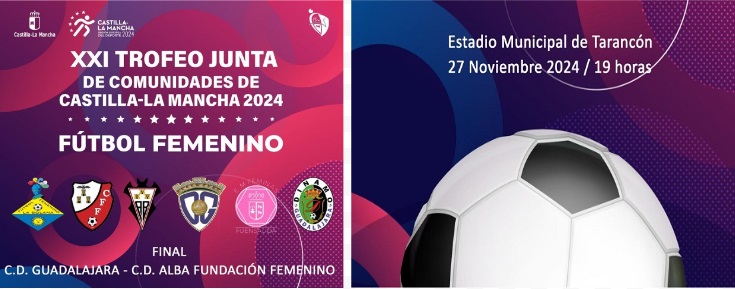 Esta tarde en el Estadio Municipal, final del XXI Trofeo de Fútbol 11 Femenino Junta de Comunidades de Castilla La Mancha, se enfrentan Alba Fundación  y CD Guadalajara