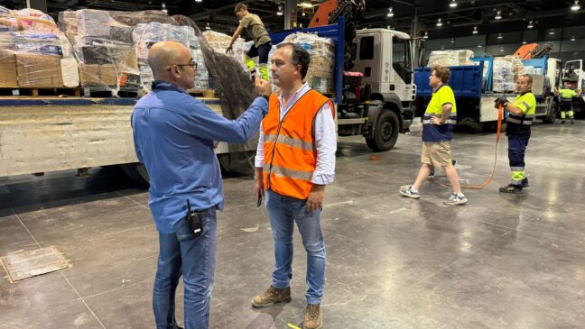 Vox CLM distribuye 300 toneladas de ayuda en las zonas más afectadas