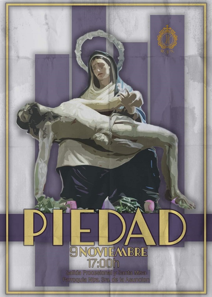 La Hermandad de Ntro. Padre Jesús Nazareno celebrará su procesión y misa en honor a la Virgen de la Piedad este sábado 9 de noviembre