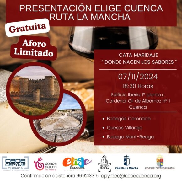 Donde nacen los sabores presentará el próximo jueves la ruta turística «siente la mancha» en el edificio Iberia