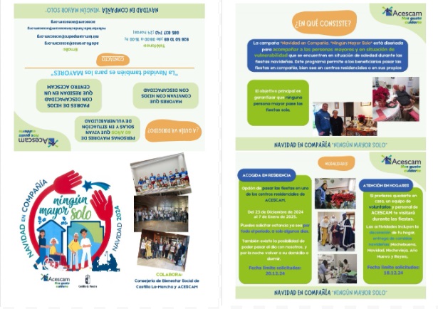 Vuelve a la residencia de mayores San Ramón y la Milagrosa de Tarancón la campaña «Ningún Mayor Solo en Navidad»