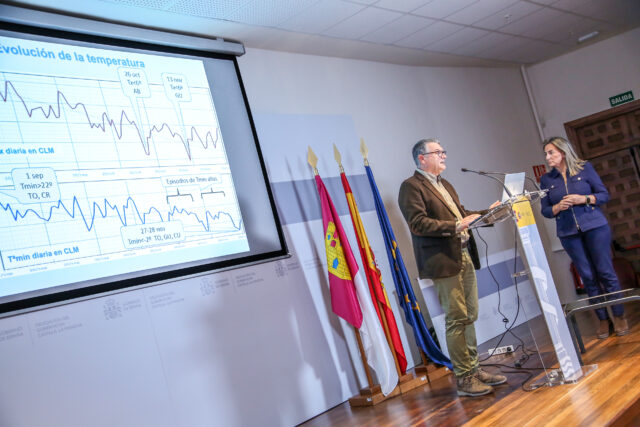 Castilla-La Mancha registra un otoño “muy cálido” y “húmedo”, según el informe de la AEMET presentado hoy por Milagros Tolón