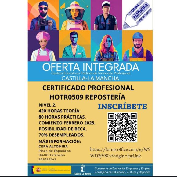 Novedades en Formación Profesional en Tarancón para 2025