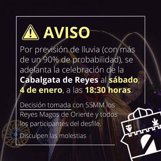 La Cabalgata de Reyes de Tarancón se adelanta al 4 de enero por previsión de lluvia