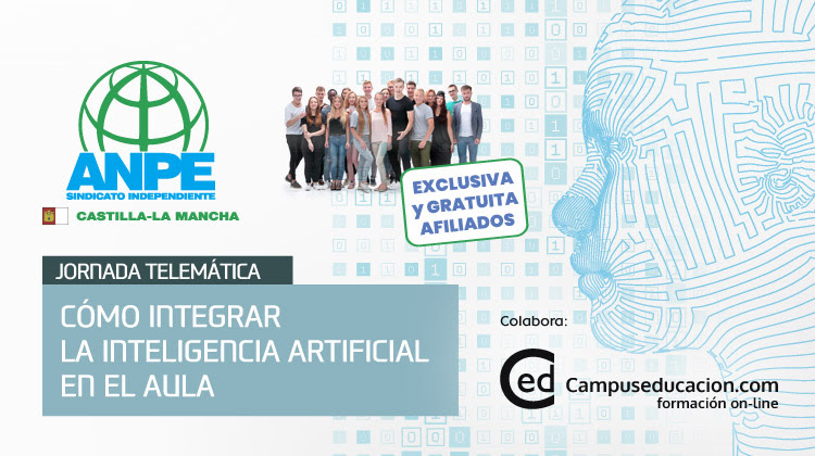 Éxito de la jornada formativa organizada por ANPE: «Cómo integrar la inteligencia artificial en el aula»