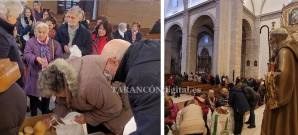 Tarancón celebra la Festividad de San Antón con el reparto de 1600 panecillos en ambas parroquias