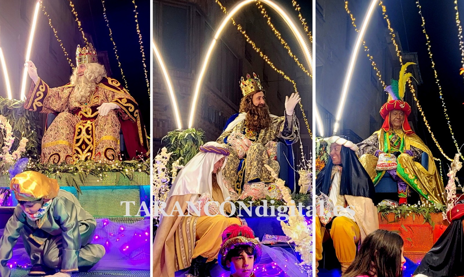 La cabalgata de reyes de Tarancón concentró en la arteria principal de la ciudad a centenares de personas