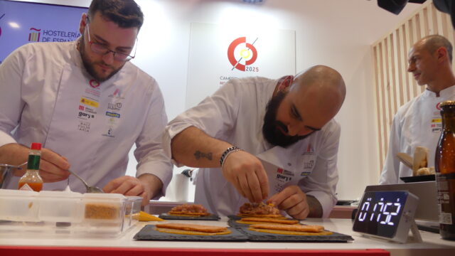 Enki López ha vuelto a representar a la cocina conquense en el campeonato oficial de tapas y pinchos de Madrid Fusión