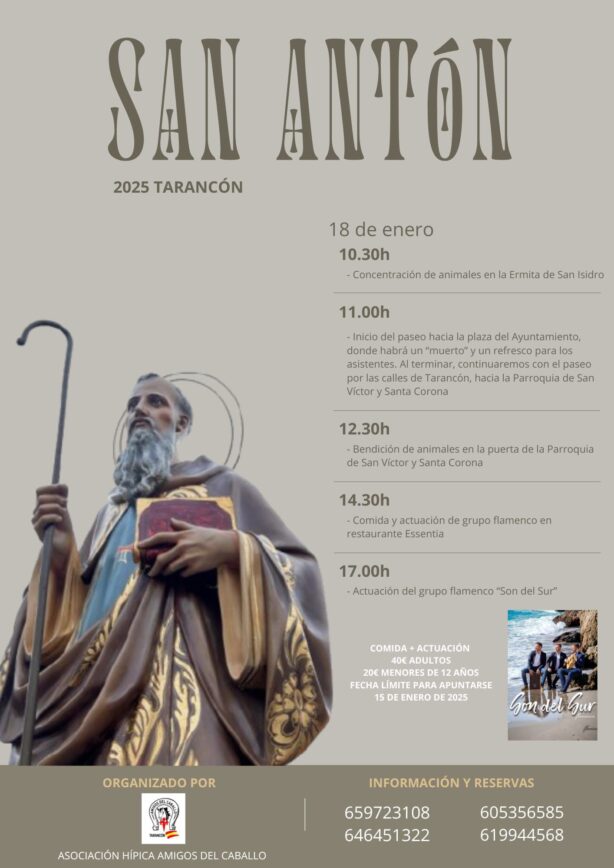 Tarancón celebrará la Festividad de San Antón con un completo programa de actividades este próximo fin de semana