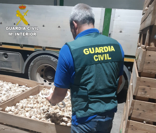 El equipo Roca de la Guardia Civil de Tarancón esclarece una importante estafa en la compra de ajos