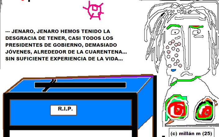 “Paraguas y lluvia y Manuel Hidalgo”