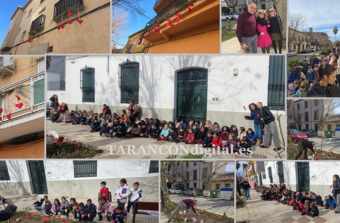 Bajo el eslogan «I Love Tarancón» el Paseo de la Estación de Tarancón se ha llenado de corazones.