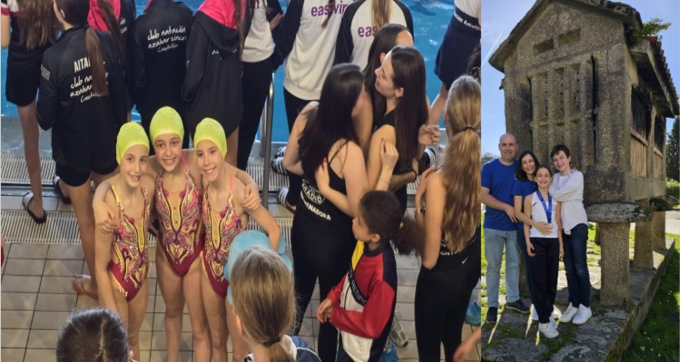 Clara Bernal, decima nacional individual y subcampeona de España Alevín con su equipo CD Sincro Retiro en el Campeonato de España Alevín e Infantil de Natación Artística (Sincronizada)