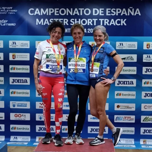 Buen comienzo del circuito de carreras Populares para atletas del CD Atletismo Tarancon en un fin de semana que María Carmen Llorena se proclama campeona de España Master 55 en 3000 metros y bronce en 1500 en el campeonato de España en Pista cubierta