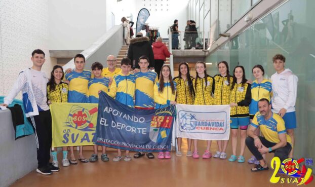 Socorristas conquenses, del SVAT y Guardavidas, Tarancon y Cuenca, entre la élite del Salvamento y Socorrismo español, con destacada actuación de Alicia Bricio y José Luis Sánchez Abarca en el Campeonato de España de Distancias Cortas.