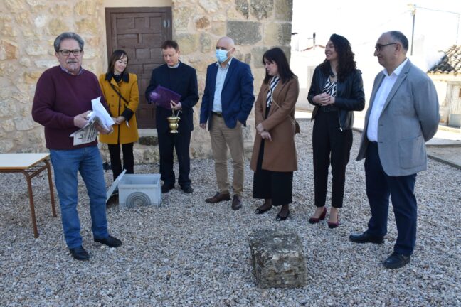 La Diputación de Cuenca pone la primera piedra de la torre de la iglesia de Cervera del Llano con una inversión de 200.000 euros
