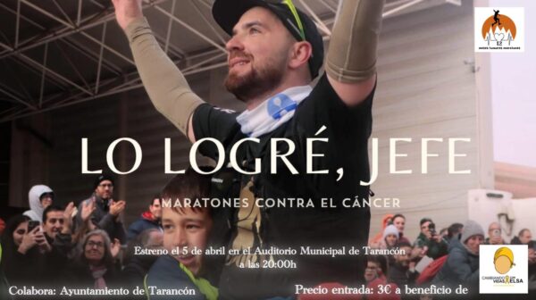 El Auditorio Municipal de Tarancón acoge el estreno del documental «Lo logré, jefe» sobre 12 maratones contra el cáncer