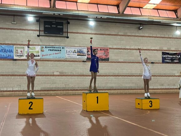 Las patinadoras taranconeras alevin del Success Skating, logran un primero y un tercer puesto en el previo al campeonato de Castilla la Mancha