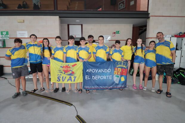 El socorrista del Guardavidas Cuenca, formado en el SVAT Tarancon, campeón de Castilla la Mancha absoluto de Salvamento y Socorrismo, cuatro pódiums en cuatro pruebas disputadas.
