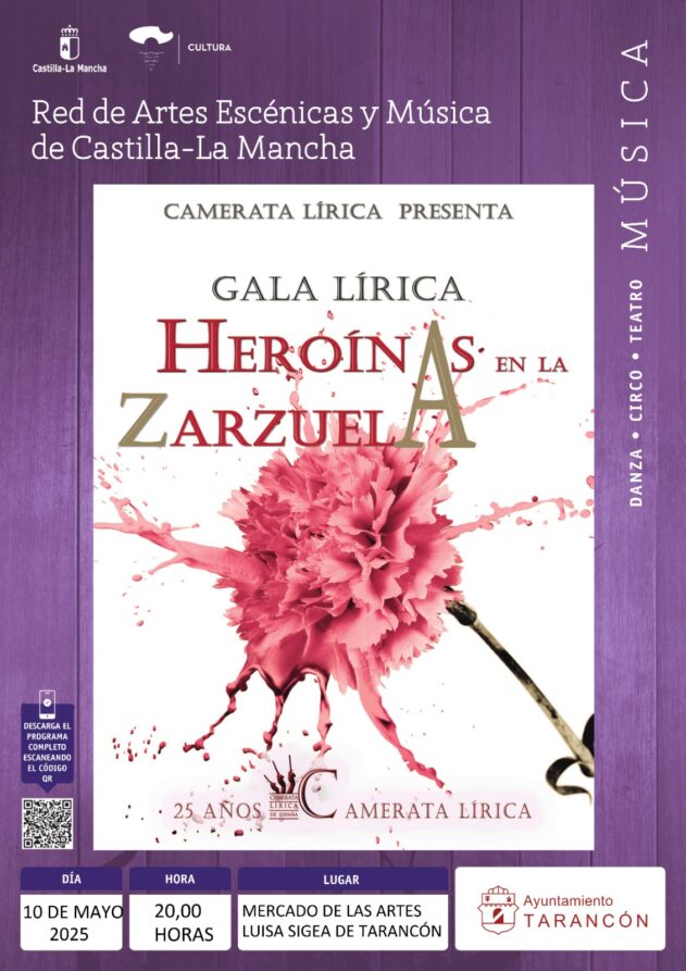 La fuerza femenina de la zarzuela llega a Tarancón con la gala lírica “Heroínas en la Zarzuela”
