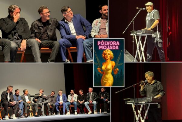 «Pólvora Mojada», el cortometraje del taranconero Javier Navarro, se presentaba este viernes en el Auditorio Municipal ante unos 150 asistentes