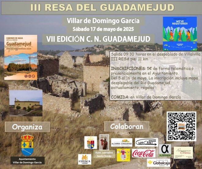 El próximo sábado 17 de mayo, la Asociación Cultural CuenCANP celebra la VII Edición del Camino Natural del Guadamejud