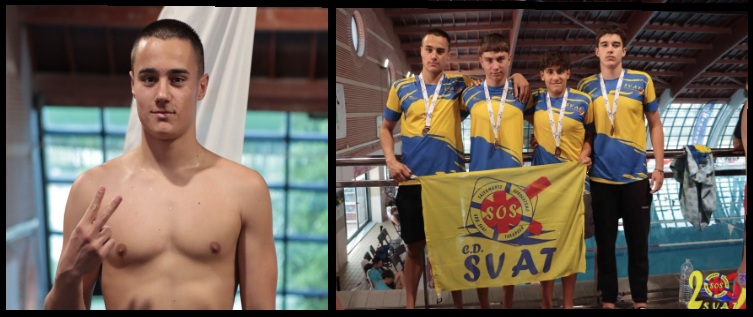 Los socorristas Juveniles del SVAT logran un subcampeón de España (José Luis Sánchez Abarca) individual y un bronce, tercer puesto en relevos (arrastre Maniquí)