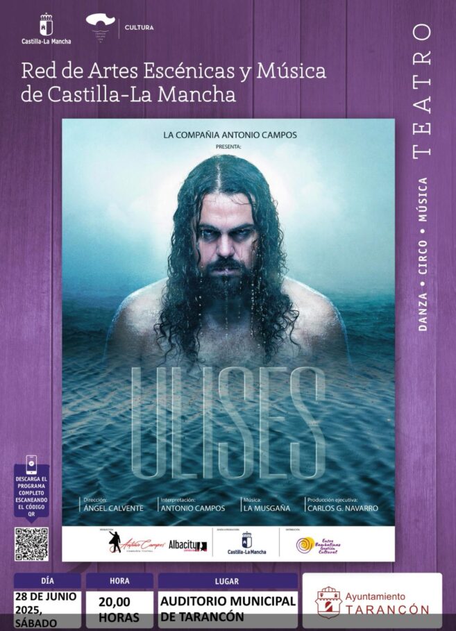 ‘Ulises’, teatro épico y cómico en el Auditorio Municipal de Tarancón el próximo 28 de junio
