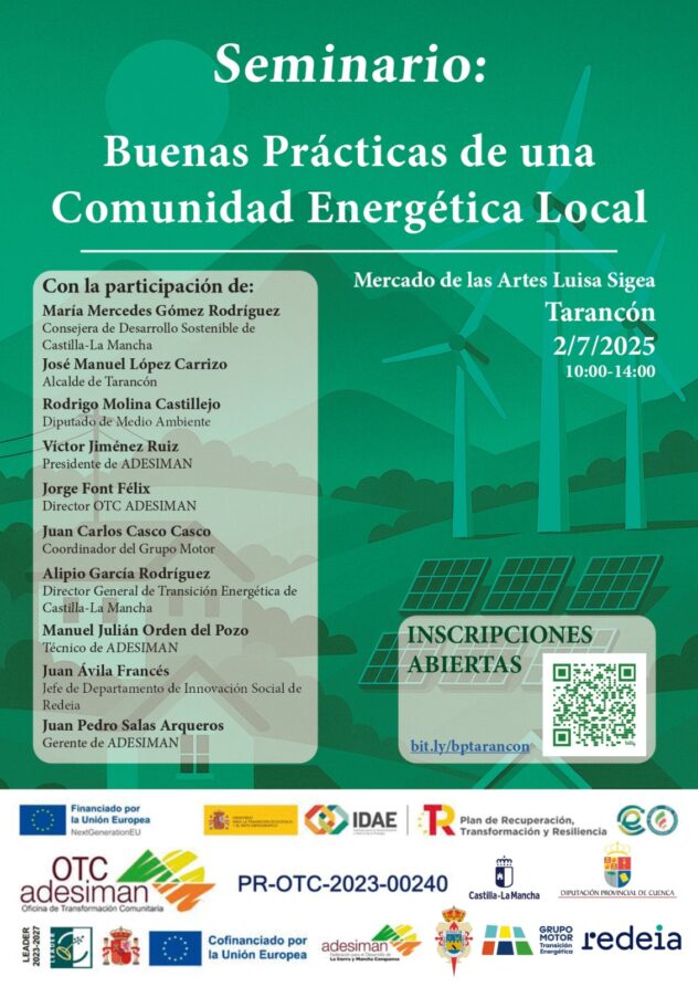 Tarancón acoge un seminario sobre buenas prácticas en comunidades energéticas locales