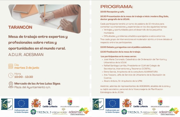 Tarancón acoge una mesa de trabajo sobre los retos y oportunidades del mundo rural con expertos del ámbito urbanístico