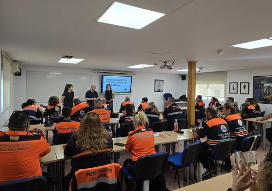 Unos 30 voluntarios de Protección Civil de varias provincias de la región se forman en gestión del estrés y las emociones en las emergencias