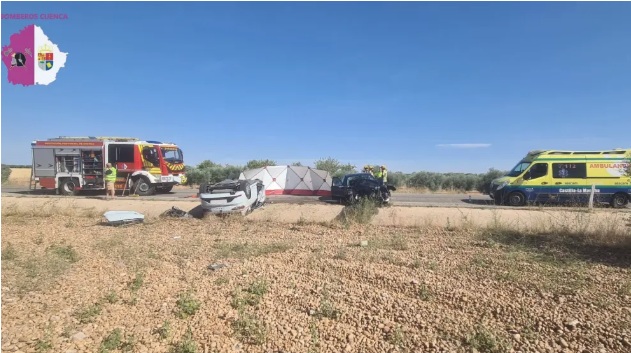 Cinco muertos, entre ellos tres menores, en un trágico accidente de tráfico en Sisante