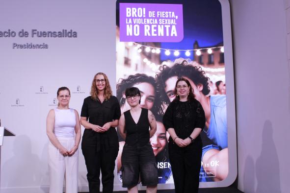 El Gobierno regional relanza su campaña de verano contra la violencia sexual bajo el lema ‘Bro, de fiesta la violencia sexual no renta. Solo con consentimiento es OK’