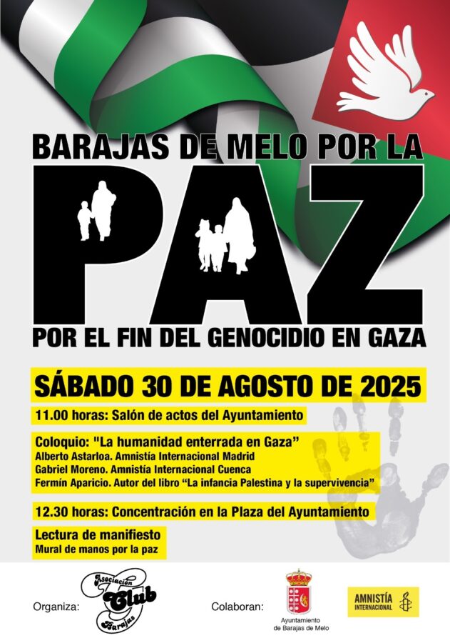 Barajas de Melo alza la voz por la paz y el fin del genocidio en Gaza
