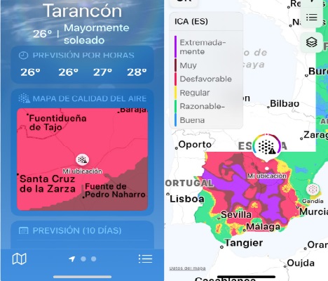 La calidad del aire en Tarancón es buena, según la Junta, pese a los malos olores registrados estos días