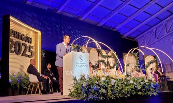 Emotivo y excelente pregón del joven Francisco José Zapatero Belinchón que abre oficialmente las Fiestas Patronales de Tarancón
