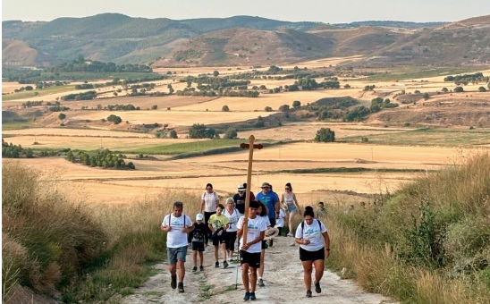 Récord de participación en el tramo 6 de la Peregrinación Gregoriana entre Huete y Saceda del Río