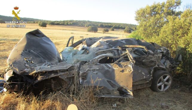 La Guardia Civil investiga al conductor de un vehículo por un delito de homicidio imprudente en siniestro vial y conducción bajo la influencia de drogas