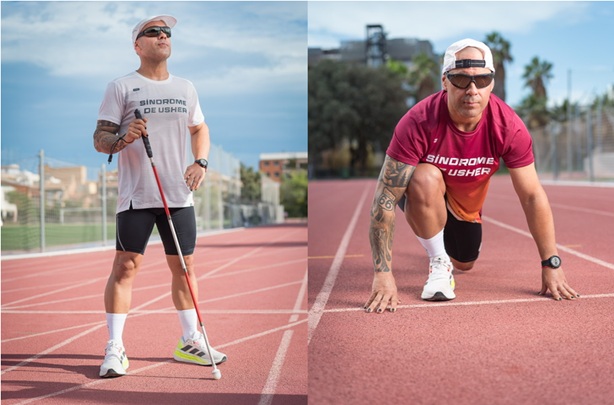 El atleta sordociego Mario Raúl Martínez llegará a Tarancón el 28 de octubre en su reto solidario de Valencia a Madrid