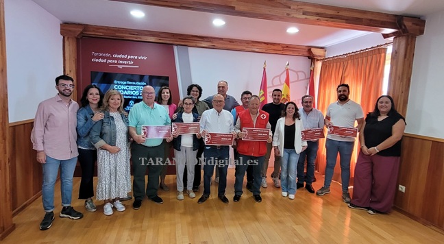 El Ayuntamiento de Tarancón entrega 60.600 euros de la recaudación de los conciertos de las Fiestas a las asociaciones asistenciales
