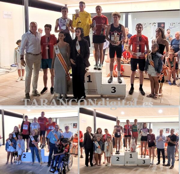 Los atletas del Bikila masculino Rubén Monreal y femenino Katherine Tisalena, vencedores absolutos en la XXXVI Milla Urbana “Ciudad de Tarancón”