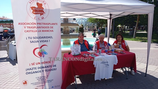 La Asociación de Pretrasplante y Pretrasplantados de Castilla-La Mancha sensibiliza en Tarancón sobre la donación de órganos