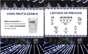 Tarancón apuesta por la sostenibilidad en sus Fiestas con vasos reutilizables en el Recinto de Carpas