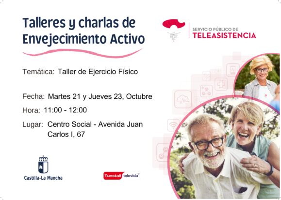 Taller gratuito de ejercicio físico para promover el envejecimiento activo en Tarancón