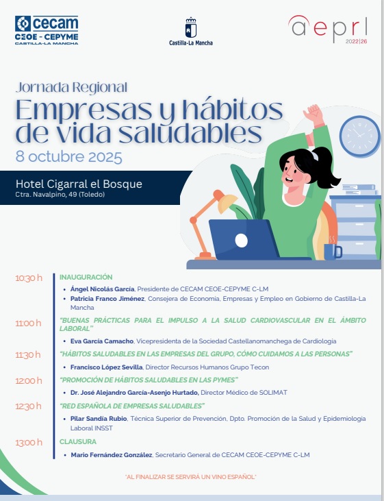 Ceoe Cepyme Cuenca recuerda la celebración de una jornada sobre empresas y hábitos de vida saludables