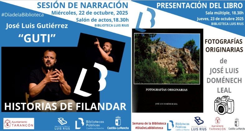 Tarancón celebra el Día de las Bibliotecas con actividades culturales en la Biblioteca Luis Rius