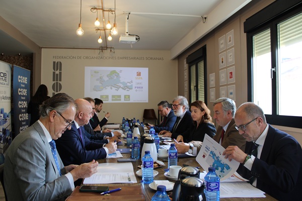 Las CEOE y las Cajas Rurales de Cuenca, Soria y Teruel revalidan su alianza para que el factor demográfico esté presente en las políticas europeas